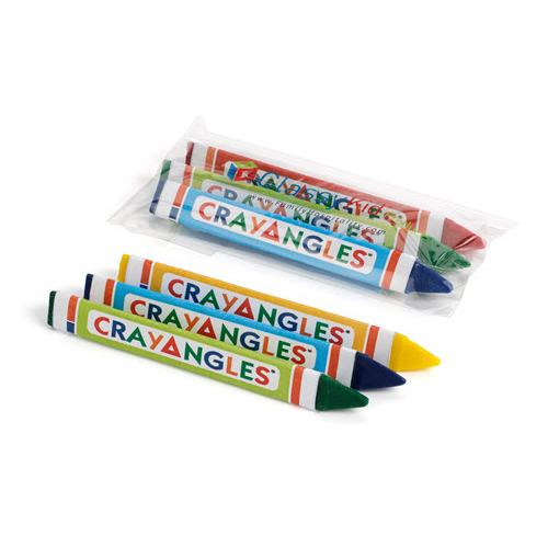 [1T3C(750)] 3pk Triangular Crayons, Cello Packed x750