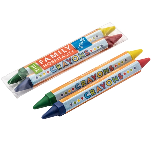 [6DEH2C(250)] Double-Ended Honeycomb-Shaped Crayons, 2pk with 4 Colors
