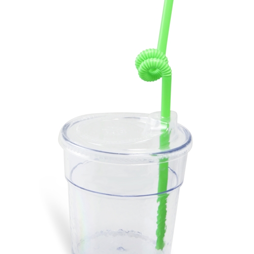 [R508GN-A] Fun Tough Cup, Washable 8oz, Clear, SAN/Acrylic, Undecorated
