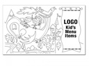 Dragon Tales Children's Placemats, 8 1/2 x14" with area for customizing on back
