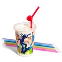 12oz Kids Cups, Thermoformed, with Lids and Straws - Active Theme