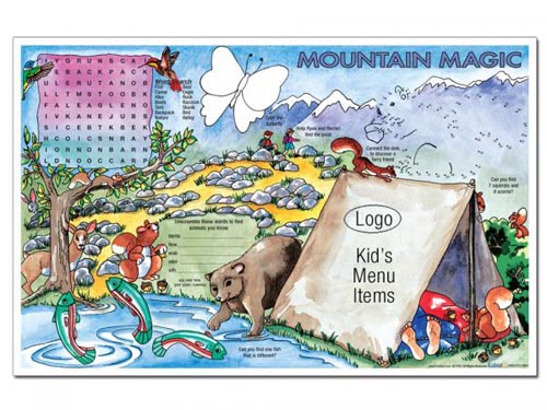 Mountain Magic Children's Placemats 11 X 17 (500pk)