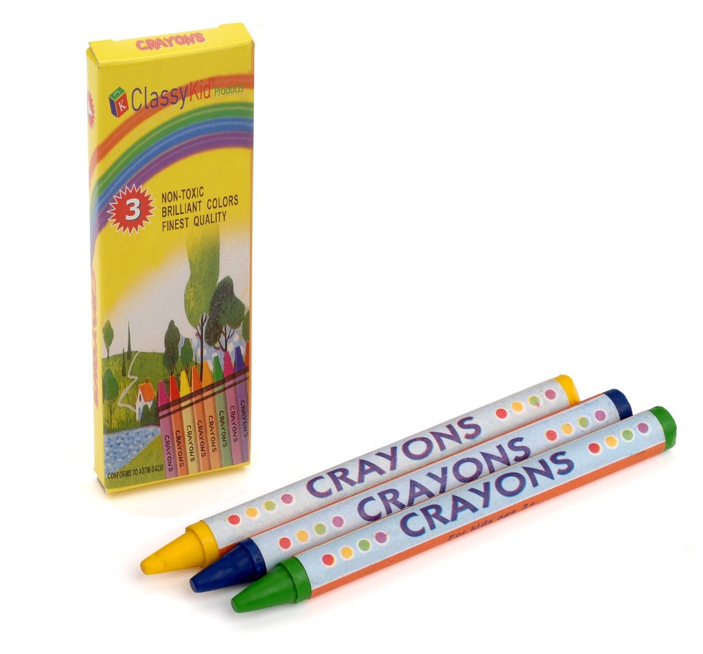 4pk Round Crayons, Boxed (200pks)