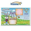 Spring Has Sprung children's placemats with area on back for customizing. 11 X 17