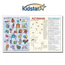 A-Z Children's Placemats, 8 1/2 X 14 with a customizable area on back.