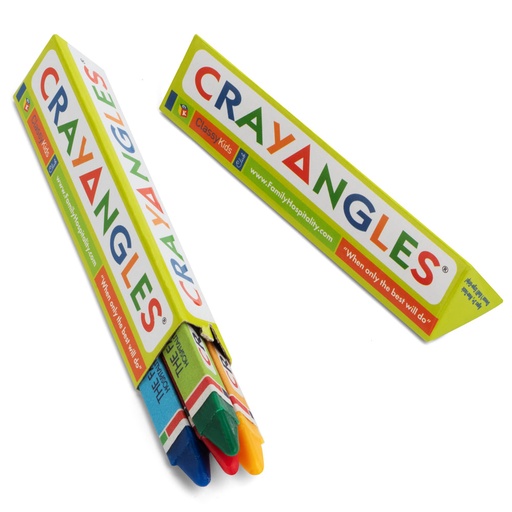 [1T4B(360)] 4pk Triangular Crayons, Box Packed (360pks)