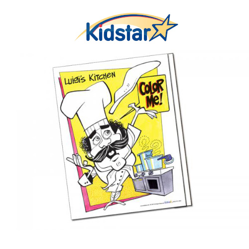 [781-LUI(500) [replaces KS-AB-Luigi]] Luigi's Food Fun Facts.  4-Page Activity Book.
