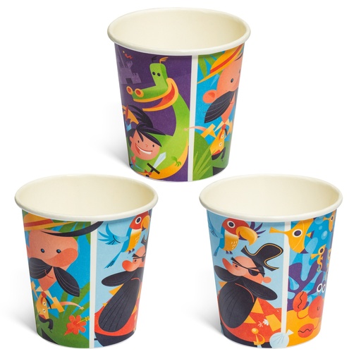 [542SPEP-ADV] 12oz Value-Line Paper Cups, hot/cold single-wall, Adventure design (1,000pk)